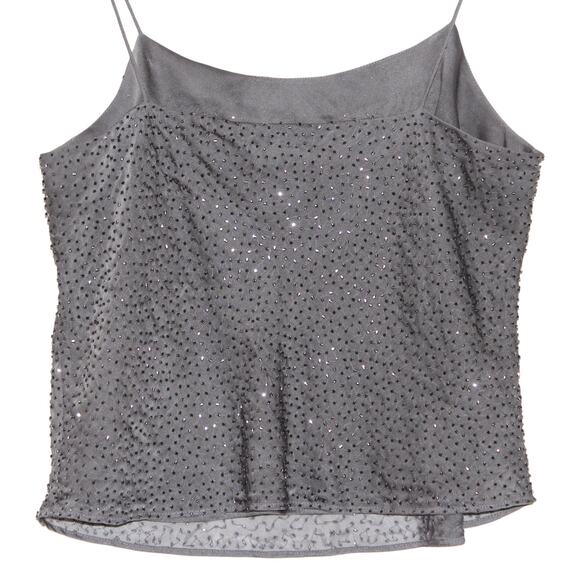 Ann Taylor Sparkle Grey Tank Top Blouse Size 10P - Picture 3 of 4